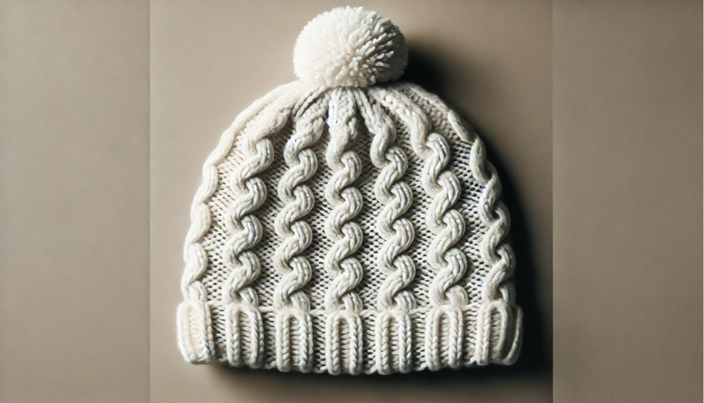 Cable Knit Acrylic Hat