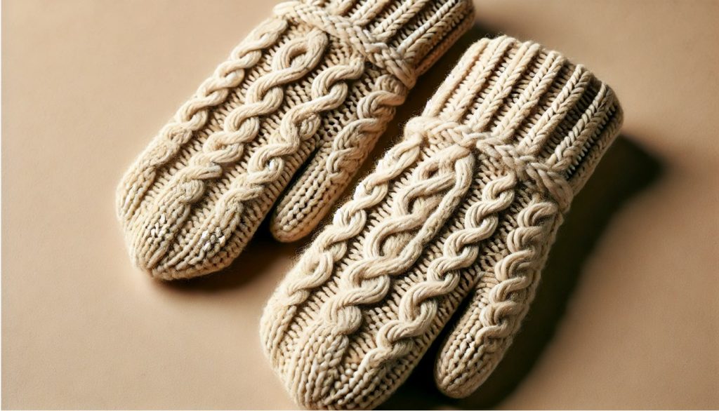 Cable Knit Fingerless Gloves