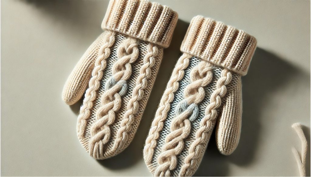 Cable-Knit Mittens