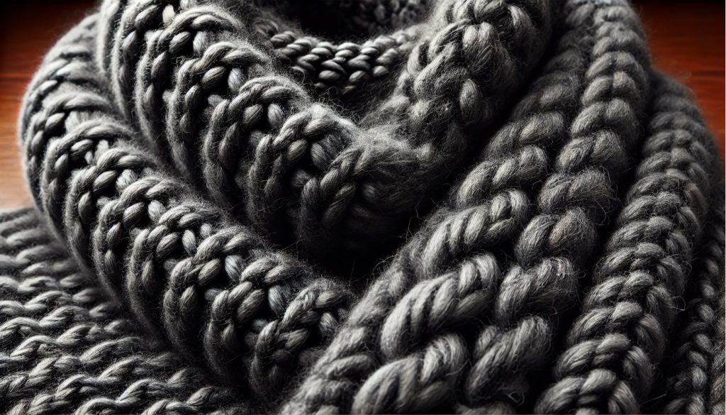 Chunky Knit Cashmere Scarf