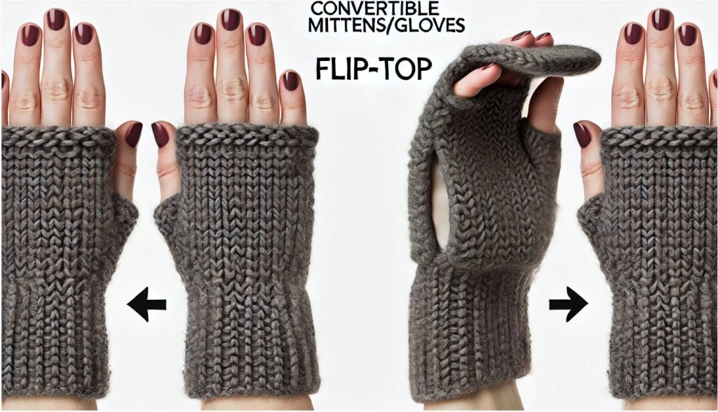 Convertible Mittens Gloves