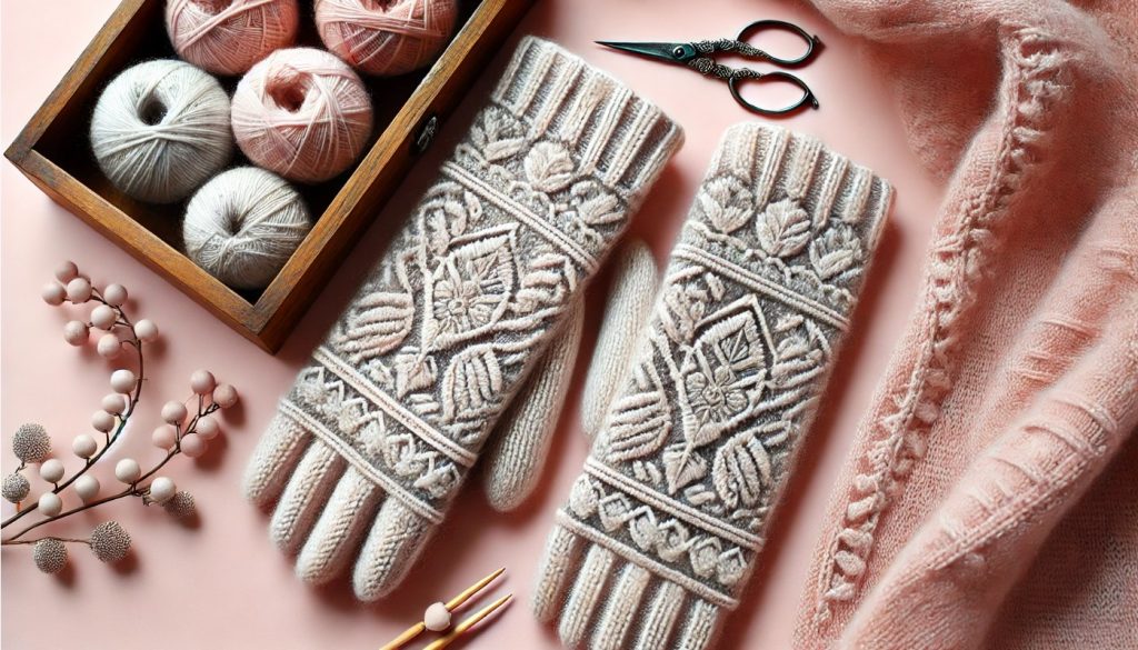 Decorative Alpaca Gloves