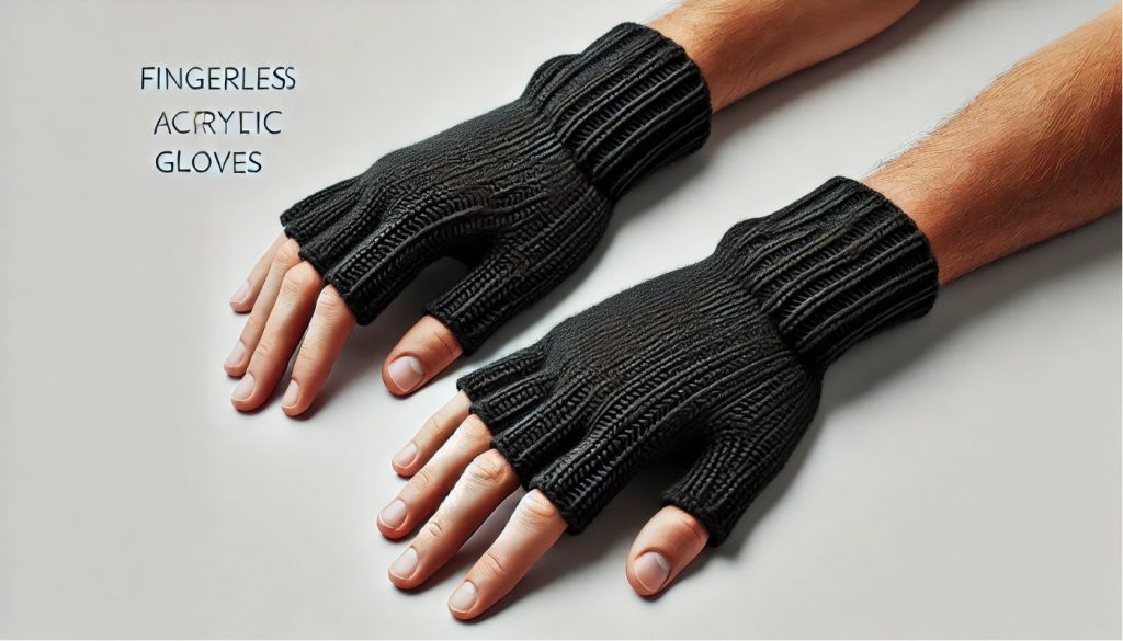 Fingerless Acrylic Gloves