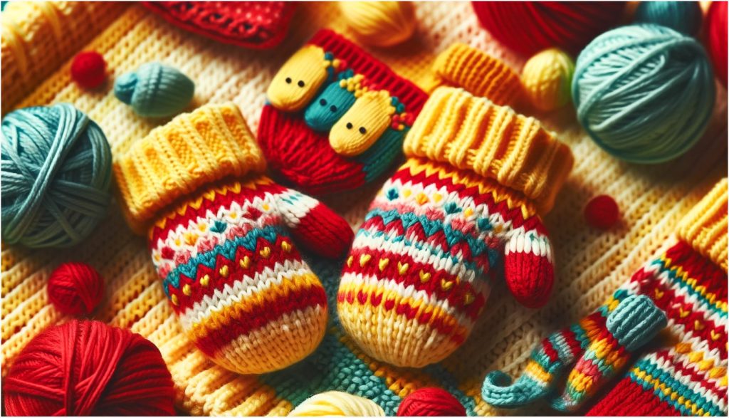 Kids’ Knitted Mittens