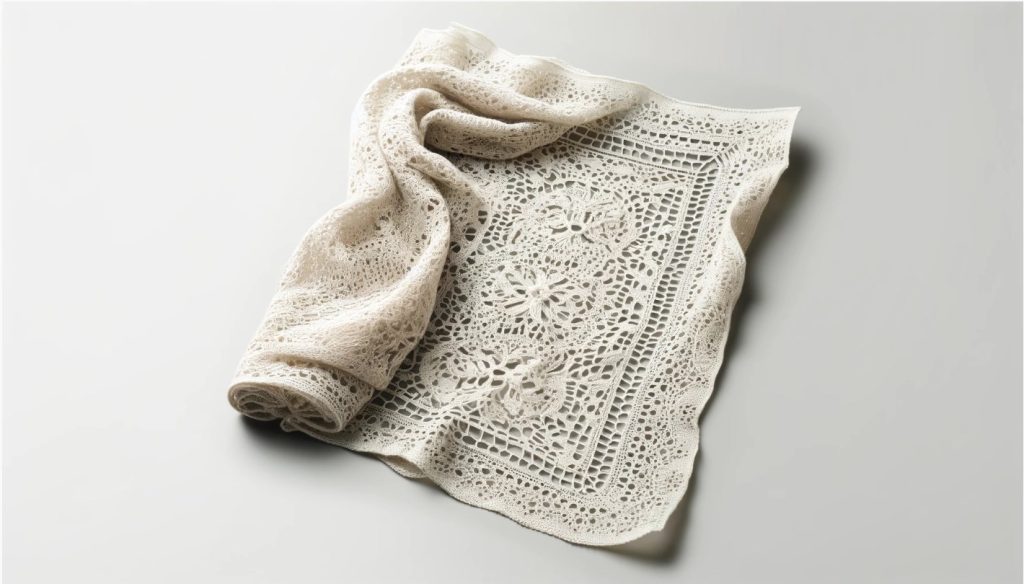 Lace-Knit Cotton Scarf