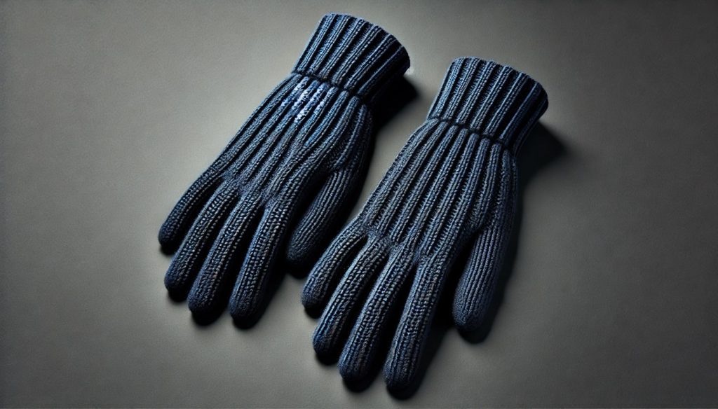 Ribbed Knit Cashmere Gloves