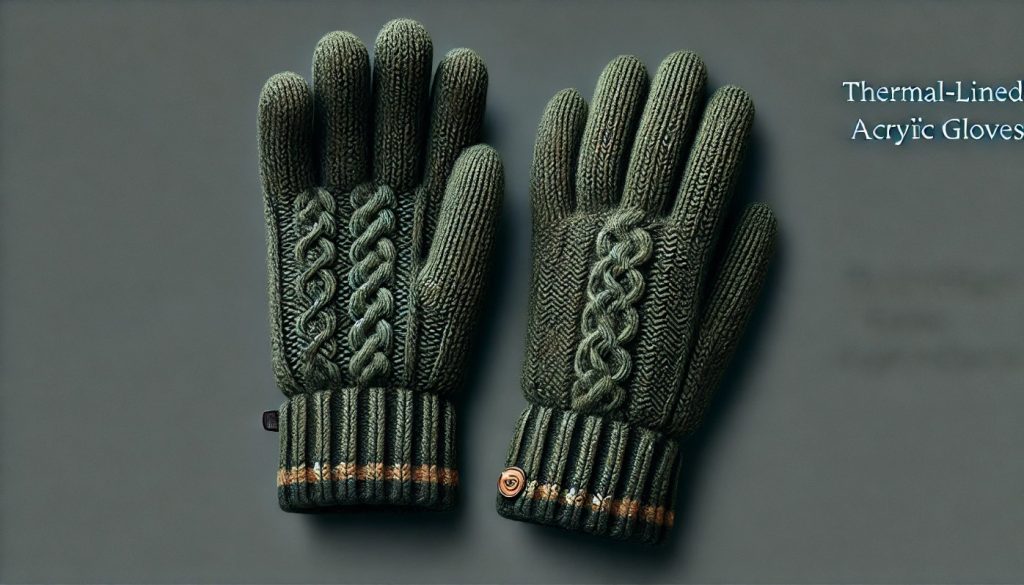 Thermal-Lined Acrylic Gloves