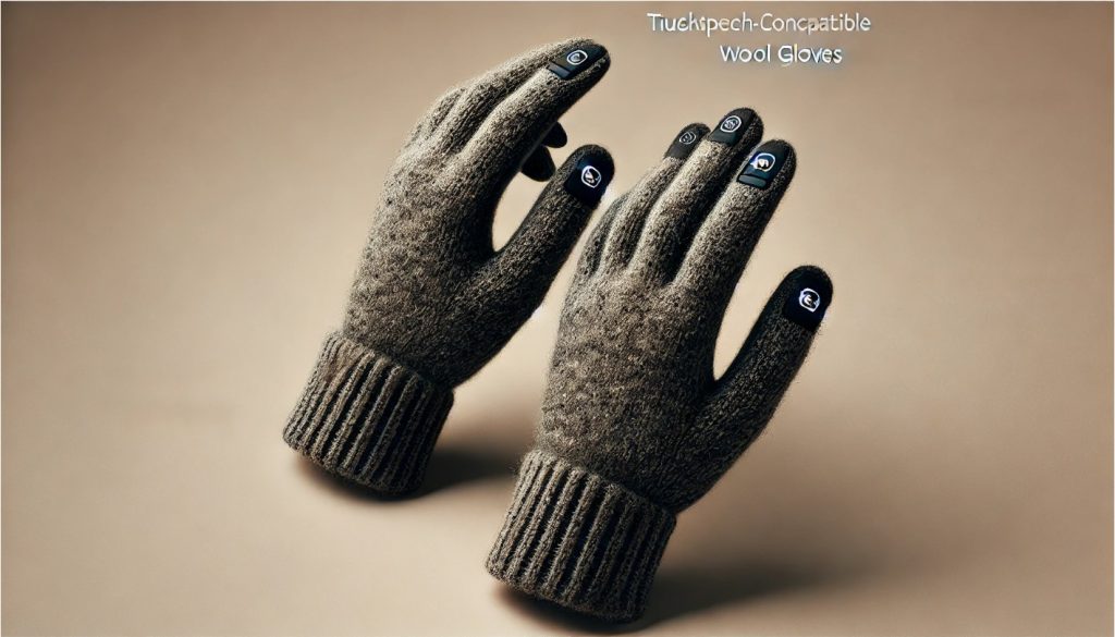 Touchscreen-Compatible Wool Gloves